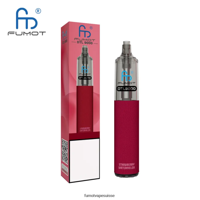 Fumot DTL stylo vape jetable 9000- 18ml (1 pièce) 24LD368 pastèque fraise - Fumot Vape Sale