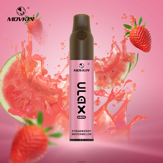 Fumot Movkin Ulax Vape jetable 6800, bobine en céramique - 8 ml (1 pièce) 24LD328 fraise-kiwi - Fumot Vape Sale