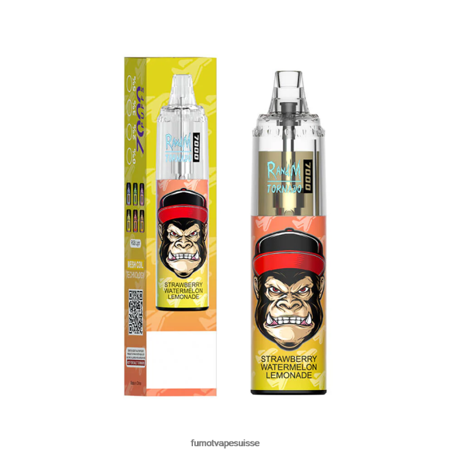 Fumot Tornado Stylo vape jetable 7000 - 14 ml (1 pièce) 24LD86 bonbons pêche-myrtille - Fumot Puff