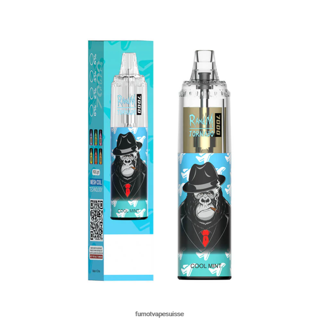 Fumot Tornado Stylo vape jetable 7000 - 14 ml (1 pièce) 24LD86 bonbons pêche-myrtille - Fumot Puff