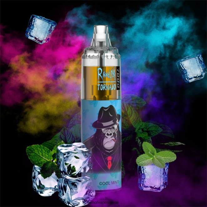 Fumot Tornado Stylo vape jetable 7000 - 14 ml (1 pièce) 24LD86 bonbons pêche-myrtille - Fumot Puff