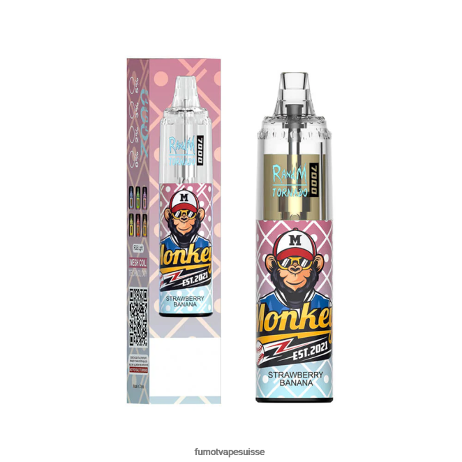 Fumot Tornado Stylo vape jetable 7000 - 14 ml (1 pièce) 24LD86 bonbons pêche-myrtille - Fumot Puff