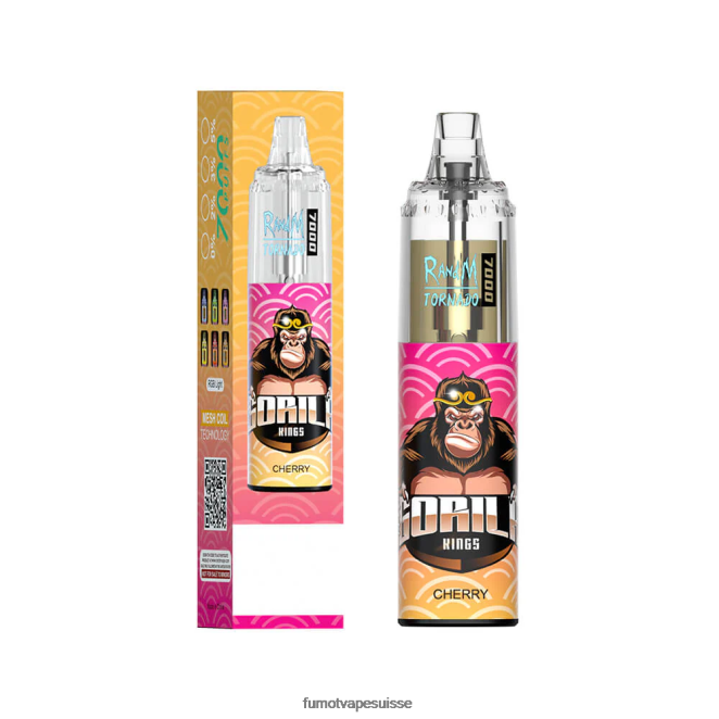 Fumot Tornado Stylo vape jetable 7000 - 14 ml (1 pièce) 24LD86 bonbons pêche-myrtille - Fumot Puff