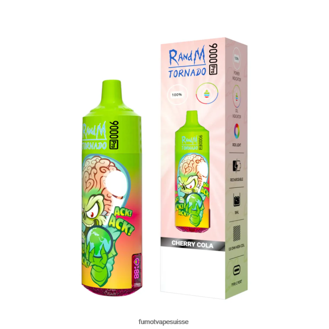 Fumot Tornado Vape jetable 9000 pro - 18 ml (1 pièce) 24LD199 raisin d\'aloès - Fumot Factory