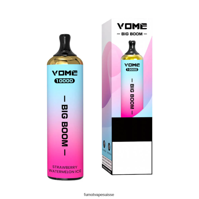 Fumot Vome Big Boom stylo vape jetable 10000 - 20ml (1 pièce) 24LD439 pastèque - Fumot Factory